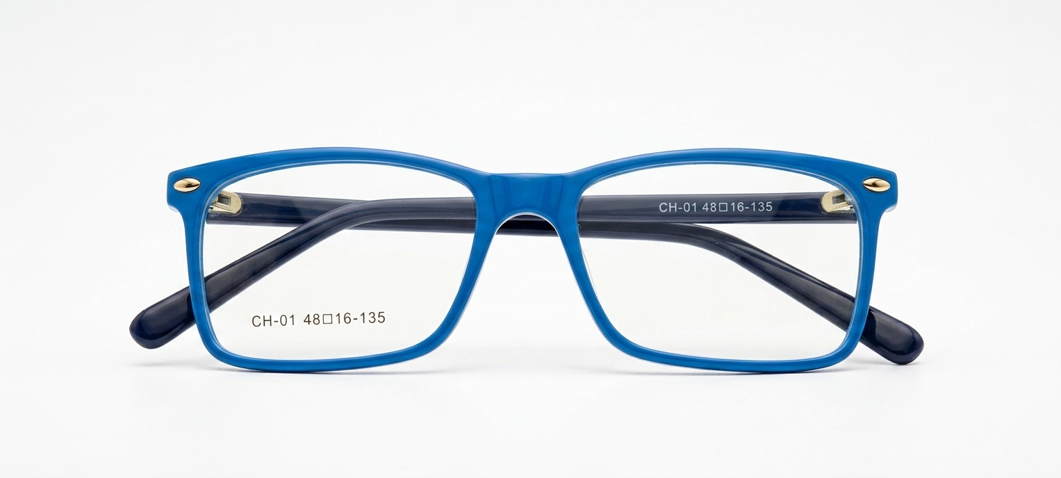Optic Blue Gold Rectangular
