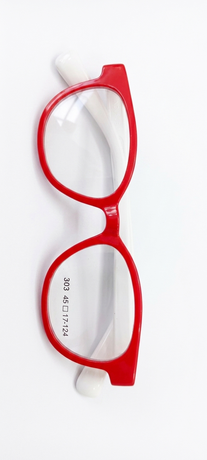 Optic Red White Bold