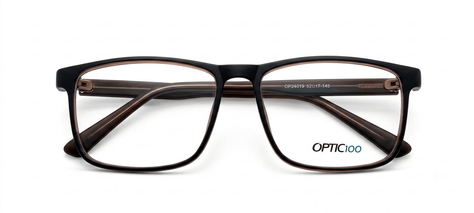 Optic Brown Gloss Rectangular
